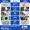 iSpring ED2000 Whole House Water Descaler Alternative Electronic Salt-Free Hard Water Conditioner Electronic water purifier Reduces Limescale Prevent Deposits Build-up. 