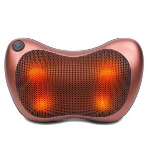 Gối Massage Cổ Vai Gáy Hồng Ngoại 8 Bi Nhật Bản - Máy Massage Toàn Thân Giúp Giảm Đau Mỏi Vai Gáy