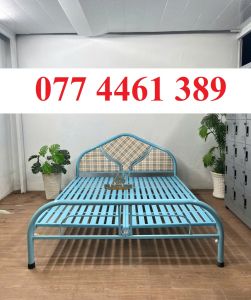 Giường Sắt Chịu Tải Tốt - Sơn Tĩnh Điện Bền Màu Nhiều Kích Thước