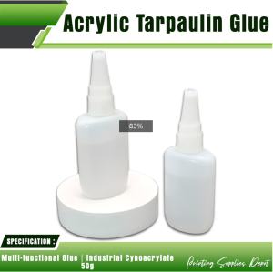 PSD - Universal Super Glue Acrylic Tarpaulin Glue Quick Dry 50G