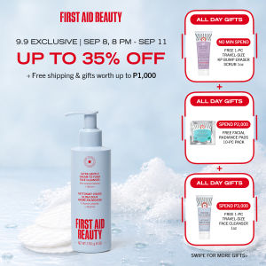 First Aid Beauty® Ultra Gentle Cream-to-Foam Face Cleanser with Colloidal Oatmeal + Glycerin 170g