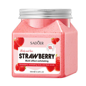 SADOER 350ml 6 Flavors Body Scrub Cream Exfoliating for Face and Body Daily Smooth Skin Care Routine