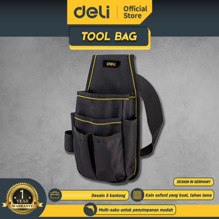 Deli Electrician Tool Belt Bag Tas Perkakas Pinggang Kunci DL43000X  Lazada Indonesia