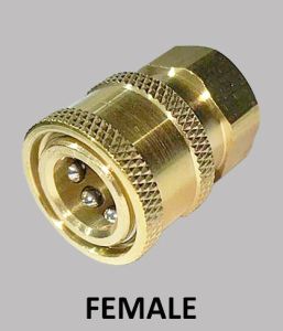 SAMBUNGAN QUICK RELEASE NEPEL ADAPTOR ADAPTER KONEKTOR CONNECTOR KOPLER COUPLER SWIVEL 360 DERAJAT QUICK RELEASE THREAD MALE FEMALE G14 1/4" 1/4 INCH DRAT COWO CEWE M14 FOAM LANCE SELANG MESIN HIGH PRESURE PISTOL GUN JET STEAM SETIM CLEANER NOZZLE TIP