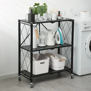 Rak Dapur Lipat 3 tingkat tanpa instalasi / Rak Multifungsi Serbaguna-Unique Home Store