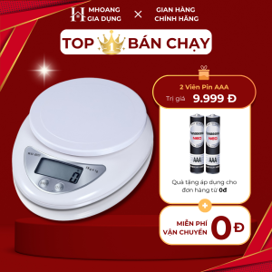 Cân tiểu ly điện tử nhà bếp mini định lượng từ 1gram đến 5kg làm bánh cân thực phẩm chính xác cao