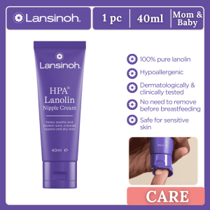 Lansinoh HPA Lanolin Nipple Cream for Sore Nipple & Cracked Skin 100% Natural Single Ingredient Breastfeeding Essential Tasteless Odourless Hospital Bag Moisturising 40ml