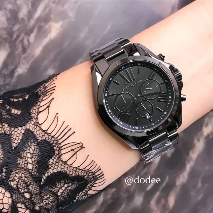 Michael Kors Bradshaw Chronograph Black Stainless Steel Watch MK5550 Original With 1 Year Warranty For Mechanism Lazada PH