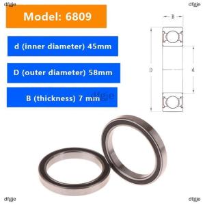 [COD] dfgje 2PCS Thin Deep Ball Bearings 6800 6801 6804 6805 6806 6807 6808 6809 6810 2RS DDU RS