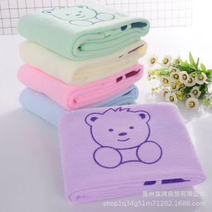 Towel Shops ส่งฟรี ผ้าเช็ดตัวเด็ก ผ้าห่อตัวเด็ก ขนาด 60x120 ซม.คละสี 12 ผืน ผ้าห่อตัวเด็กแรกเกิด ผ้าห่อตัวทารก ผ้าขนหนูทารก เนื้อผ้านุ่ม มีแบบให้เลือก