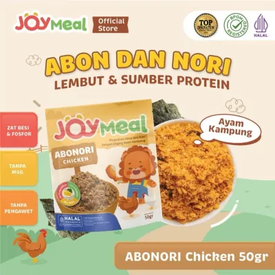 JOYMEAL Abon Anak Mpasi Rasa Sapi Ayam Ikan Cheese Abon dan Nori Tanpa MSG Tanpa Pengawet