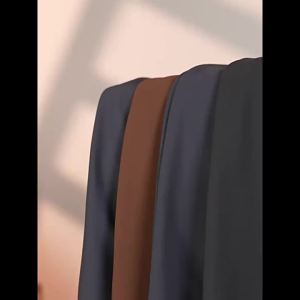 Spring Summer Thin Business Dress Pants Mens Casual Pants Middle-aged and Elderly Loose Straight Ice Silk Stretch Mens Pants Dress Pants Men