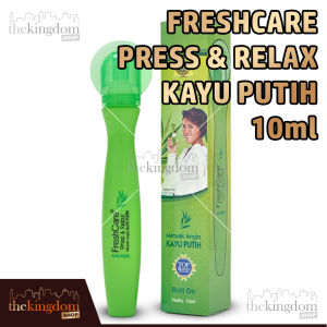 FreshCare Press & Relax 10ml Roll On Fresh Care Minyak Angin Aromatherapy Aromaterapi Kayu Putih Strong