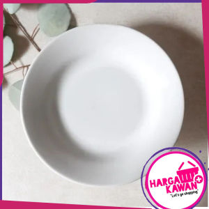 Piring Makan Hotel Keramik Ukuran 235cm exclusive tebal packing sudah termasuk bouble wrap dan kardus