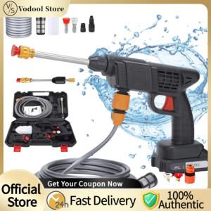 Rechargeable 21V Cordless Pressure Washer 26Bar for Outdoor Cleaning with Foam Spray