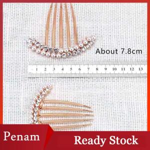[PAM] 5 Teeth Hair Side Combs Hairpin Comb Wedding Bridal Rhinestone Hair Comb Claw Hairpin Hair Ornaments Accessory