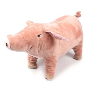LABAICAI Pig Shape Doll Plush Indoor Play For Small Medium Dogs Molar Tooth Interactive Dog Chew Toys Dog Sleeping Toy Pet Supplies Chew Training Toy