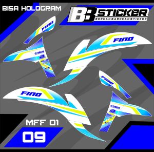 Striping Fino 125 BISA HOLOGRAM Variasi Stiker Yamaha Fino 125 Striping Mff 1