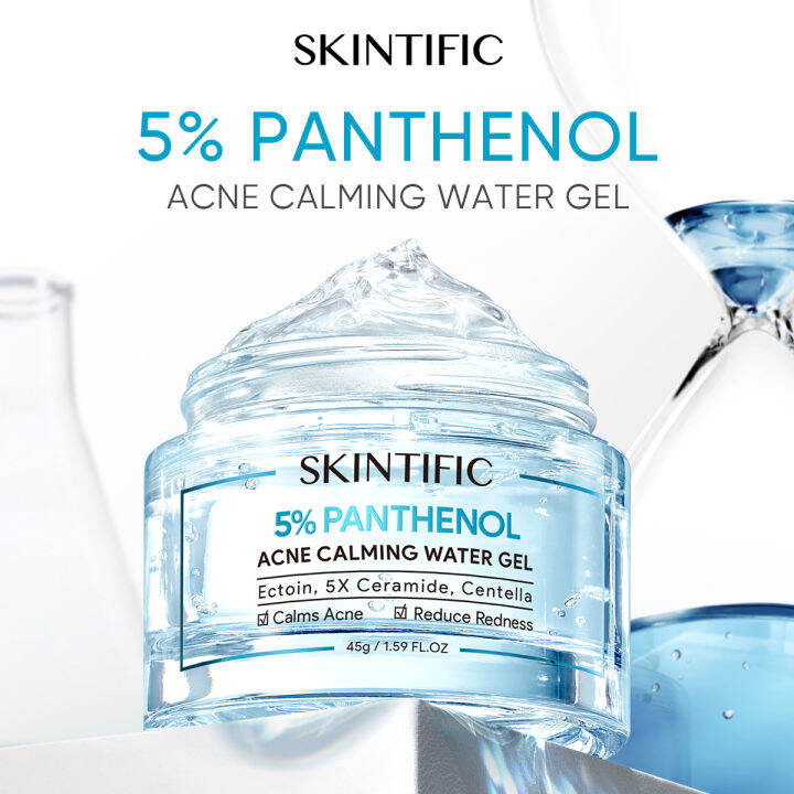 SKINTIFIC 5% Panthenol Acne Calming Water Gel Calming And Soothing For ...