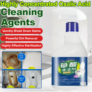 Highly Concentrated Oxalic Acid Cleaner Strong Decontamination Floor Cleaning Agent Clear Safe Cleaning Spray 草酸清洁剂