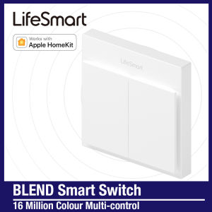 LifeSmart White BLEND Smart Switch App-Controlled Smart Home Light Switch Panel