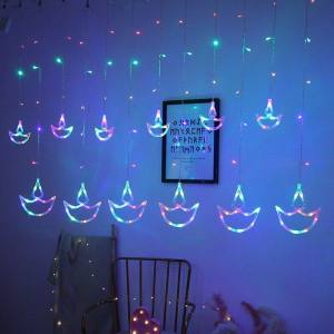 Christmas lampu raya klip klip panjang pelita hari raya decorations led strip light Deepavali Decorative items eid mubarak Ramadan decoration curtain fairy lights lampu kelip kelip klip kelap warna warni waterproof IP44 outdoor light 8 mode