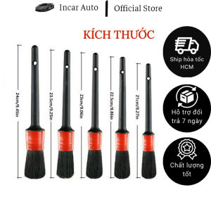 Set 5 Cọ Vệ Sinh Xe Hơi Ô Tô Nội Ngoại Thất Rửa Chùi Khoang Máy Mân Xe