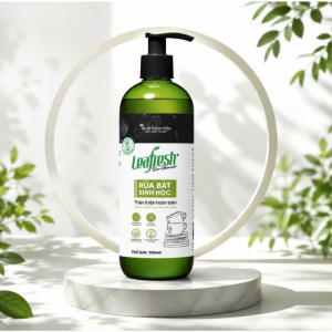 Nước Rửa Bát Sinh Học Leafresh Than Tre Hoạt Tính 750ml 5L – Công Nghệ Enzyme Kháng Khuẩn Tự Nhiên