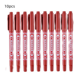 【Ready Stock】10PCS/set Dual Tips Art Permanent 0.5/1.0mm Marker Pens Double-Ended Marker Pens Fine Point Markers & Ultra Fine liner Tips Pens 