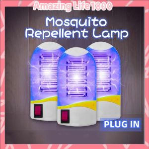 LED Electric Mosquito Killer Night Lamp Manual Switch Fly Bug Indoor Insect Trap Pest Repeller Lamp Plug In Household