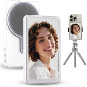 LEVINO Wireless Vlog Magnetic Selfie Screen for Phone and Android Phones HD Live Broadcast Rear Selfie Artifact