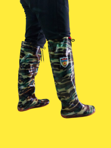 Sepatu Boot Petani Sawah Pria Laki Laki Wanita Dewasa Import Doreng Loreng Lentur Anti Air Ap Boots