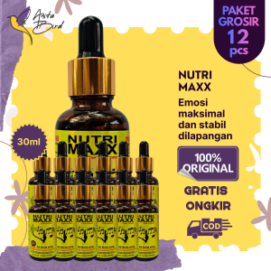 PAKET GROSIR 12 PCS NutriMaxx Vitamin Suplemen Penggacor Burung Kicau dengan probiotik Suplemen