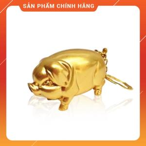 Hộp Quẹt Bật Lửa Gas Móc Khóa Hình Con Heo Vàng Đẹp Độc Lạ Dùng Gas Cao Cấp