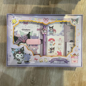 2024 JOURNAL SANRIO Kuromi Melody Cinnamoroll Diary Colorful Trendy Notebook Notepad Stationery Gift Student Set