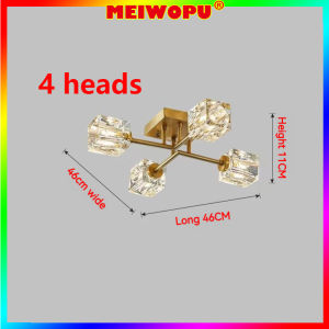 Wholesale And Retail Nordic Minimalist Post-modern Light Luxury Bedroom Living Room Restaurant Study Crystal Ceiling LAMP