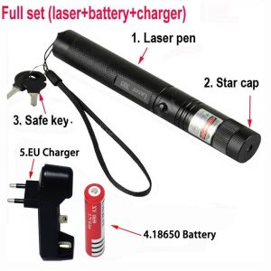 Green Laser Pointers 532nm 10000m High Power Laser light 303 Lazer SD Burning Powerful blue laser pointer beam light*1