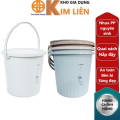 Xô sọc 15L HOKORI nhựa VIỆT NHẬT cao cấp 5238 - Nắp đậy, quai xách, đựng nước, gạo, đá. 