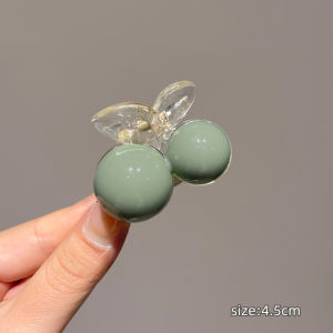 🔥C.three Ladies Fashion Pearl Sweet Hair Claw Korean Hair Clamp Girls Elegant Round Bead Shark Clip Versatile Exquisite Hair Accessory