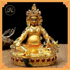 Tượng phật hoàng thần tài mật tông Zambhala đá màu