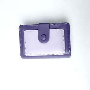 2025 new dopamine color stitching ladies wallet card holder integrated bag strap snap button zipper