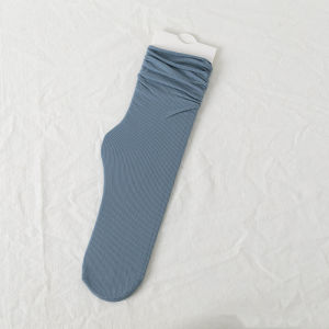 ECMLN Candy Color Mid-tube Socks for Women  Preppy Style Comfortable Summer Thin Socks Japanese JK Trendy Socks