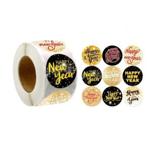 500 cái hạnh phúc năm mới nhãn tự dính Gói Nhãn trang trí Giáng sinh sticker cho Thiệp giáng sinh