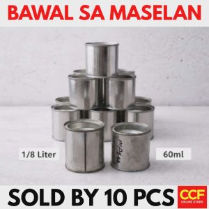 Empty Tin Can Cans Approximately 1/8 Quart & 60 ml SOLD BY 10 PCS ( Each sold separately )