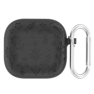 เคสซิลิโคนนิ่มแบบเรียบง่ายสำหรับ2024 Airpods 4ฝาครอบป้องกันขาวดำพร้อมล็อคหัวเข็มขัดสำหรับ Apple Airpods 4อุปกรณ์เสริมหูฟังไร้สาย