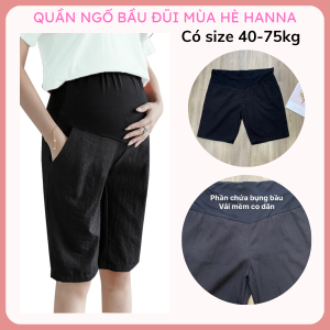 Quần Bầu Lỡ Đũi  HANNA [40-75KG] chất siêu thoáng mát có dây chun điều chỉnh vải nhệ mềm thoáng co dãn nhẹ thấm mồ hôi