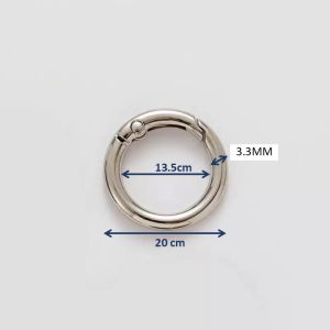 แหวนโลหะเงินทองโรสโกลด์ ห่วงกลม ตะขอ อะไหล่พวงกุญแจ อะไหล่เสริมอเนกประสงค์ขนาดเล็กและใหญ่