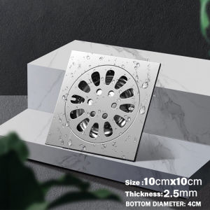 Xximos Bathroom Floor Drain Cover Stainless Steel With Trap Floor Drain Cover Deodorant Bathroom Sewer Floor Drain