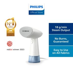 PHILIPS Handheld Garment Steamer 1000 Series - STH1000/16 Portable & Compact No Burns Guaranteed 900W 85ml watertank