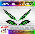 Honda Beat V3 Stripping Fire Sticker Decals. 